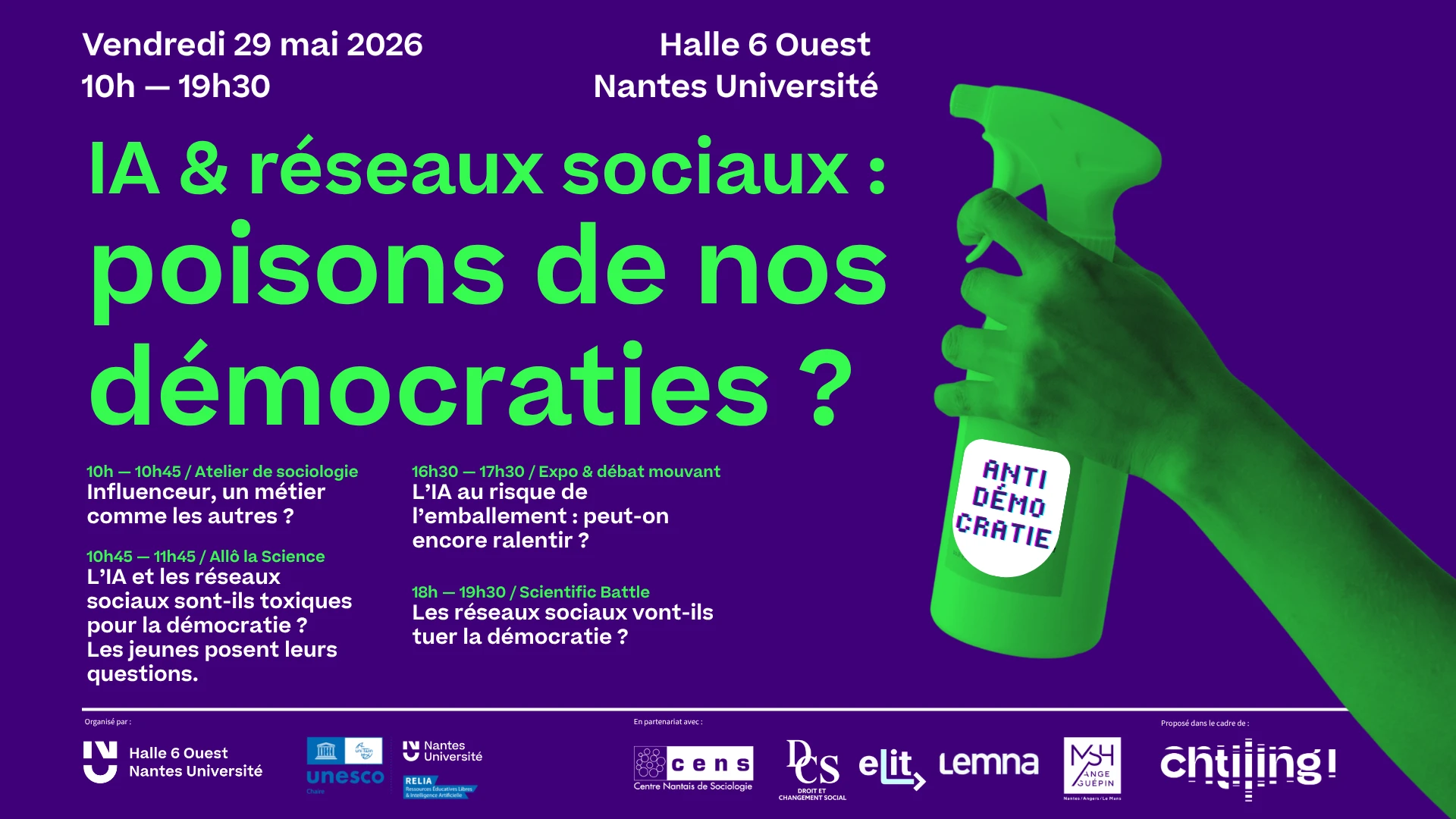 Festival Chtiiing mai 2026 - IA & Démocratie