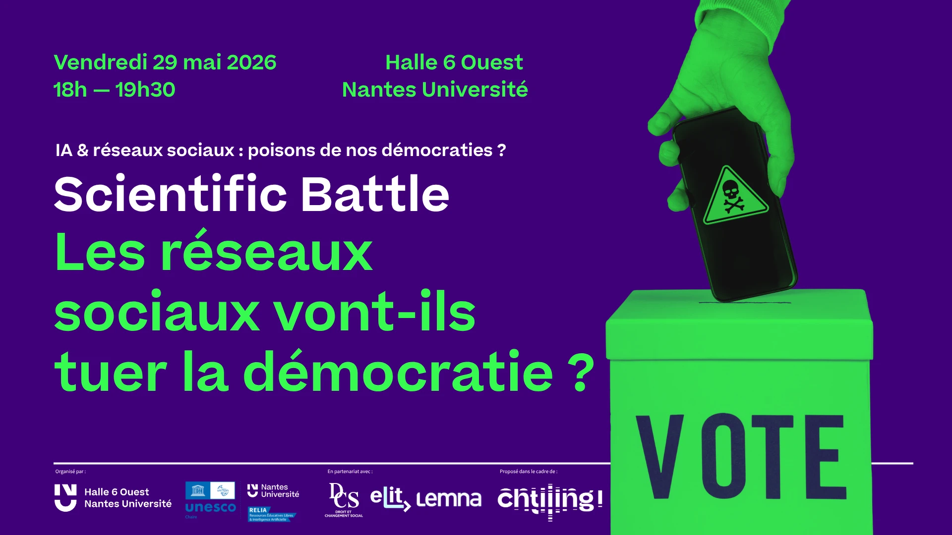 Scientific Battle : les réseaux sociaux vont-ils tuer la démocratie