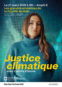 Affiche "Justice climatique" - 27 mars 2025 - 18h