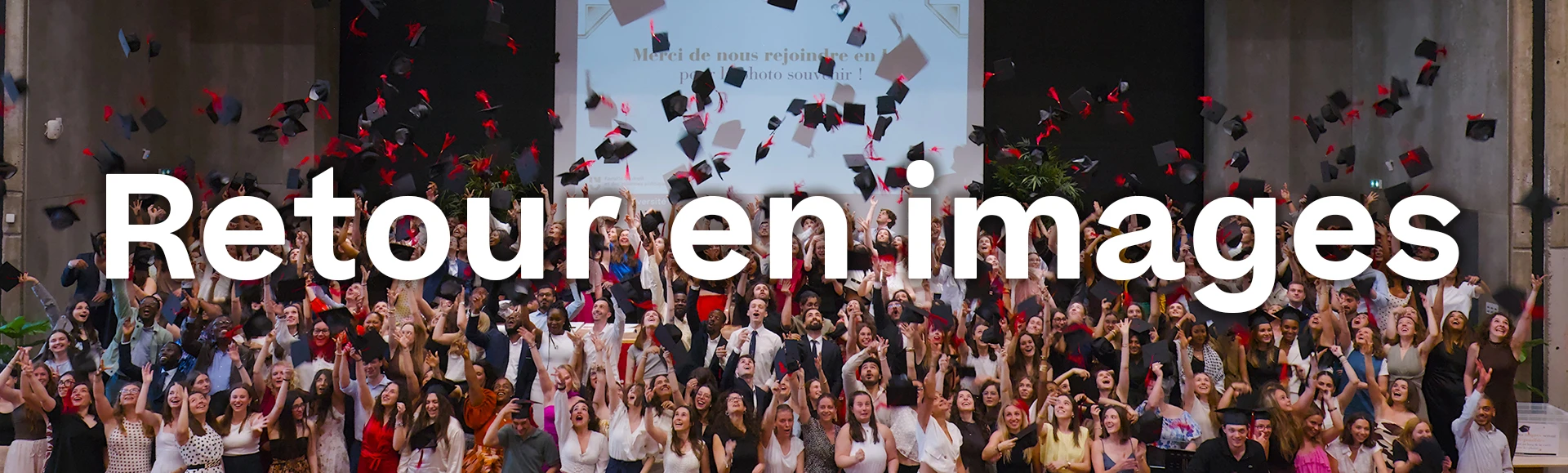photo lancé toque diplômés - retour en image